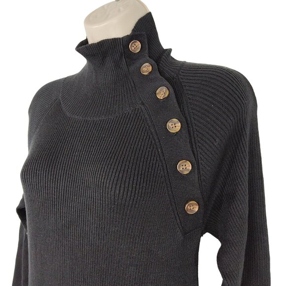 Isabel Maternity by Ingrid Isabel Ribbed Knit Dress Women Size XS Turtleneck NEW - Picture 3 of 7